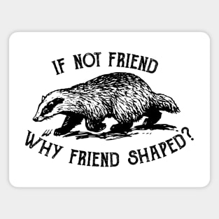 If not friend, why friend shaped? Magnet